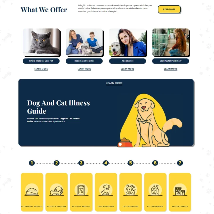 desarrollo web empresarial Bogotá sitio web para veterinaria